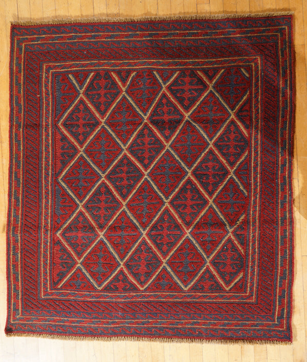 Mushwani kilim rug 127 x 114 cms